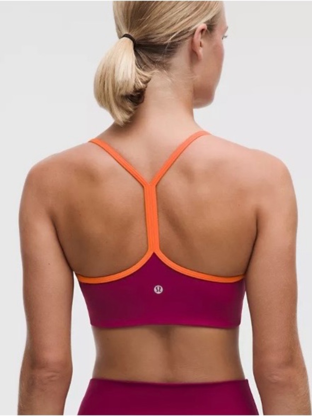 Flow Y Bra Light Support,A/B Cup
Updated Design
Color Raspberry Rave/Orange Punc - Picture 2 of 9